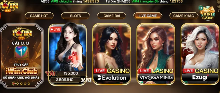Tuyệt Chiêu Thống Trị Sảnh LiveStream Casino iWin Club Từ Các Chuyên Gia