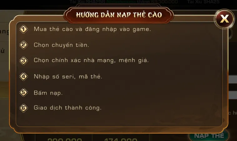 Hướng dẫn nạp tiền bằng thẻ cào an toàn tiện lợi tại Iwin.